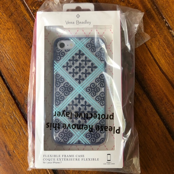 Vera Bradley Blue Cuban Tiles Frame iPhone 7 Case - Picture 2 of 6